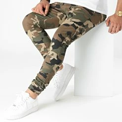 Bon marché 😉 Jogger Pant Super Skinny Camouflage 1842 Vert Kaki de LBO 🎁 -France LBO Soldes Boutique lbo 289487 FAB SHALBO 1842 20211105T152301 03