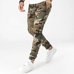 Bon marché 😉 Jogger Pant Super Skinny Camouflage 1842 Vert Kaki de LBO 🎁 -France LBO Soldes Boutique lbo 289487 FAB SHALBO 1842 20211105T152302 04