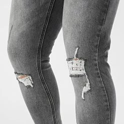 Grosses soldes 🌟 Jean Skinny LB054D8AH2 Gris de LBO ⌛ -France LBO Soldes Boutique lbo 289648 FAB LBO ZD319GPE4 GREYDENIM 20220121T083359 02