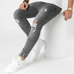 Grosses soldes 🌟 Jean Skinny LB054D8AH2 Gris de LBO ⌛ -France LBO Soldes Boutique lbo 289648 FAB LBO ZD319GPE4 GREYDENIM 20220121T083403 05