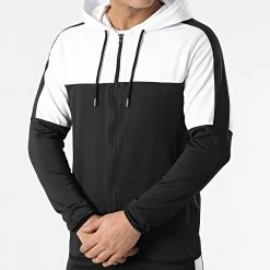 De gros 🎁 Ensemble De Survetement Training Bicolore 0054 Noir Blanc de LBO 🔥 -France LBO Soldes Boutique lbo 291077 FAB LBO 10701336 0054 20220124T141324 03