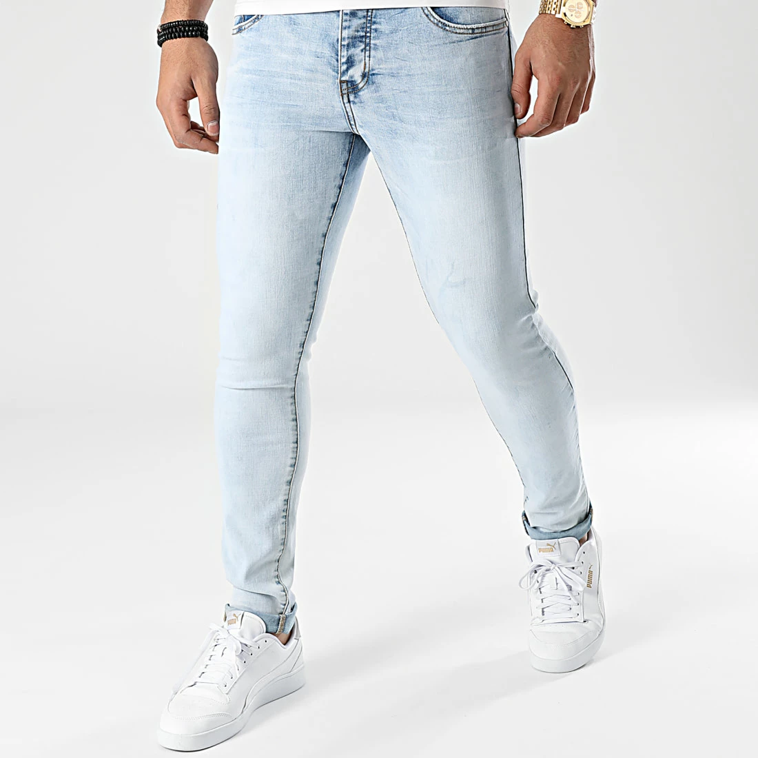 De gros 🤩 Jean Slim SL03 Bleu Denim Wash de LBO ⭐ 3 De gros 🤩 Jean Slim SL03 Bleu Denim Wash de LBO ⭐