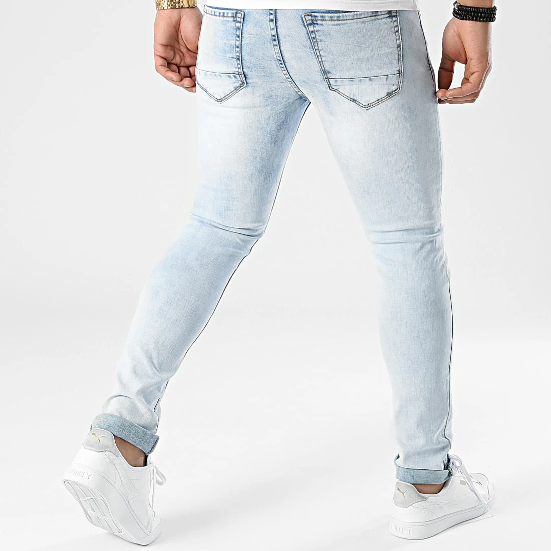 De gros 🤩 Jean Slim SL03 Bleu Denim Wash de LBO ⭐ 6 De gros 🤩 Jean Slim SL03 Bleu Denim Wash de LBO ⭐ – Image 4