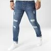 Grosses soldes 🎁 Jean Slim Fit Avec Déchirures 2104 Bleu Denim de LBO 🧨 -France LBO Soldes Boutique lbo 291568 FAB SHALBO 2104 20211229T140128 01