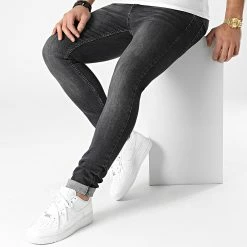 De gros 🥰 Jean Slim Fit 2076 Gris Denim Foncé de LBO 🎁 -France LBO Soldes Boutique lbo 292564 FAB SHALBO 2076 20220113T140448 03