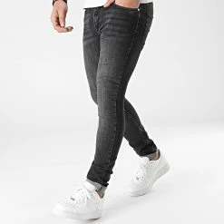 De gros 🥰 Jean Slim Fit 2076 Gris Denim Foncé de LBO 🎁 -France LBO Soldes Boutique lbo 292564 FAB SHALBO 2076 20220113T140449 04