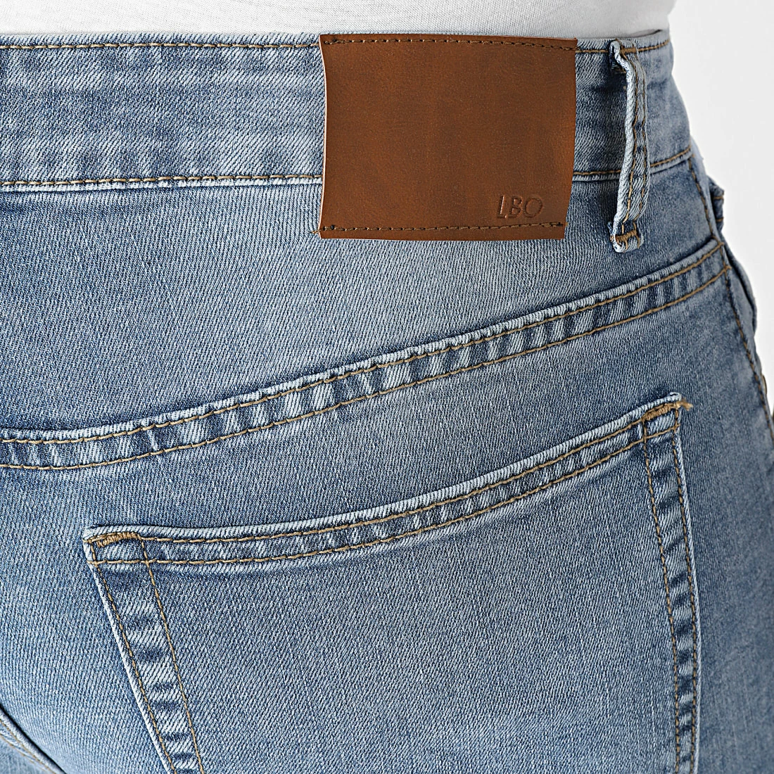 Budget 🤩 Short Jean Avec Dechirures 0018 Bleu Clair de LBO 🛒 4 Budget 🤩 Short Jean Avec Dechirures 0018 Bleu Clair de LBO 🛒 – Image 2