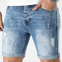 Les meilleures critiques de ❤️ Short Jean Skinny Fit 0021 Denim Bleu Medium de LBO 😍