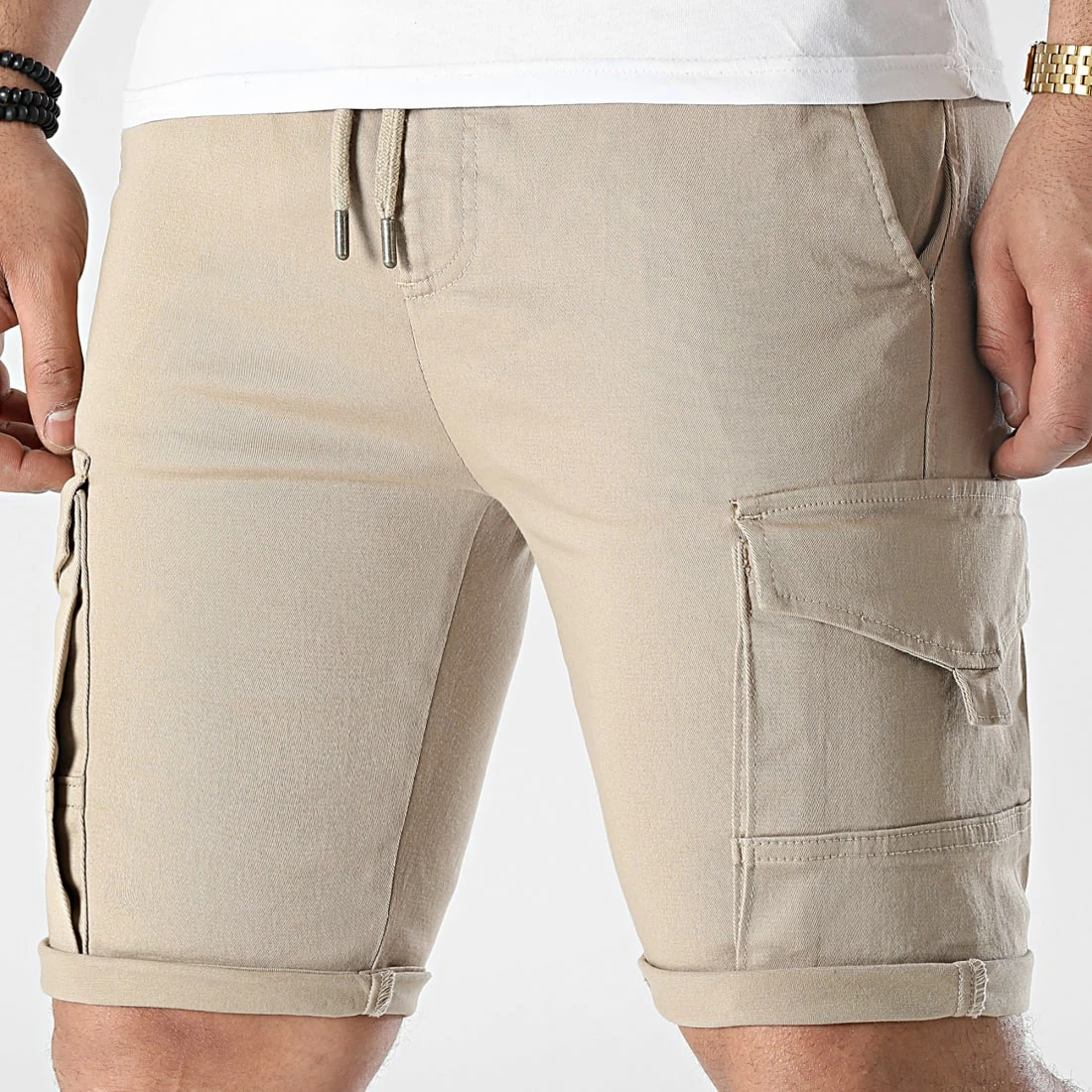 Nouveau 🔔 Short Cargo Jogger 2313 Beige de LBO 😍 5 Nouveau 🔔 Short Cargo Jogger 2313 Beige de LBO 😍 – Image 3