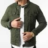 Vente flash 🌟 Veste Jean Biker 2096 Denim Vert Kaki de LBO 🎉 -France LBO Soldes Boutique lbo 295749 FAB SHALBO 2096 20220204T074803 01