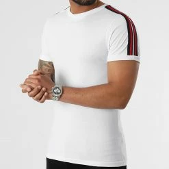 Les meilleures critiques de 🌟 Tee 👚 Shirt Ringer Avec Bandes Bleu Marine Rouge 2148 Blanc de LBO 🔔 -France LBO Soldes Boutique lbo 298239 FAB SHALBO 2148 20220503T153525 03