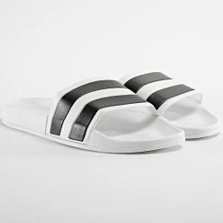 Top 10 😀 Claquettes Bicolore 2293 Blanc Noir de LBO ✔️