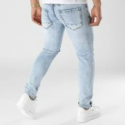 Promo 🤩 Jean Skinny Fit 0034 Bleu Denim Wash de LBO 😀 -France LBO Soldes Boutique lbo 300129 FAB LBO 1070318 0034 20220425T084524 04