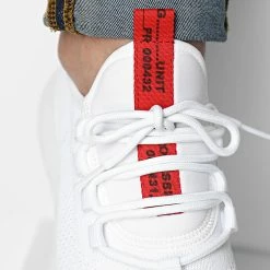 Coupon 👍 Baskets Bande Rouge 2233 Blanc de LBO ✔️ -France LBO Soldes Boutique lbo 300284 FAB SHALBO 2233 20220503T143739 03