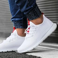 Coupon 👍 Baskets Bande Rouge 2233 Blanc de LBO ✔️ -France LBO Soldes Boutique lbo 300284 FAB SHALBO 2233 20220511T104138 06