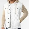 Meilleur prix 🎉 Veste Jean A Capuche 2260 Beige Denim Blanc de LBO 🎁 -France LBO Soldes Boutique lbo 301210 FAB SHALBO 2260 20220411T154515 01