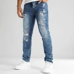 Le moins cher ⌛ Jean Regular 0042 Bleu Denim de LBO 🧨