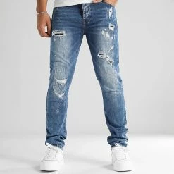 Le moins cher ⌛ Jean Regular 0042 Bleu Denim de LBO 🧨 -France LBO Soldes Boutique lbo 301273 LBO 1070318 0042 20220909T154051 03