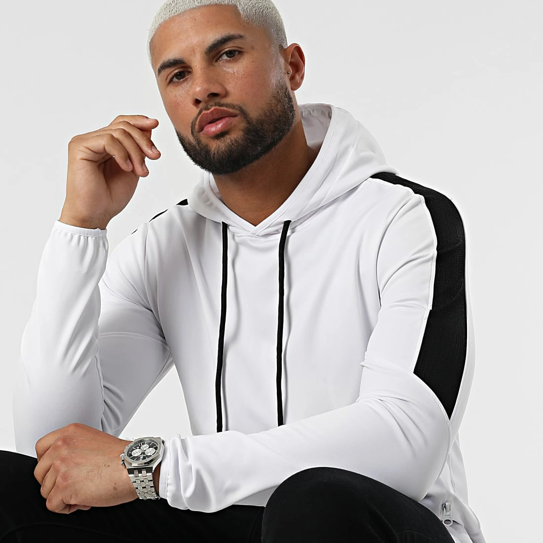 Bon marché 👍 Sweat Capuche Training Tech 0097 Blanc de LBO 🧨 4 Bon marché 👍 Sweat Capuche Training Tech 0097 Blanc de LBO 🧨 – Image 2