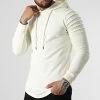 Meilleure vente 👍 Sweat Capuche Oversize 2358B Blanc Crème de LBO 🥰 -France LBO Soldes Boutique lbo 303122 FAB SHALBO 2358B 20220419T145142 01