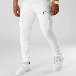 De gros 🥰 Pantalon Cargo 2070 Blanc de LBO 🤩 -France LBO Soldes Boutique lbo 304169 FAB SHALBO 2070 20220429T120245 03