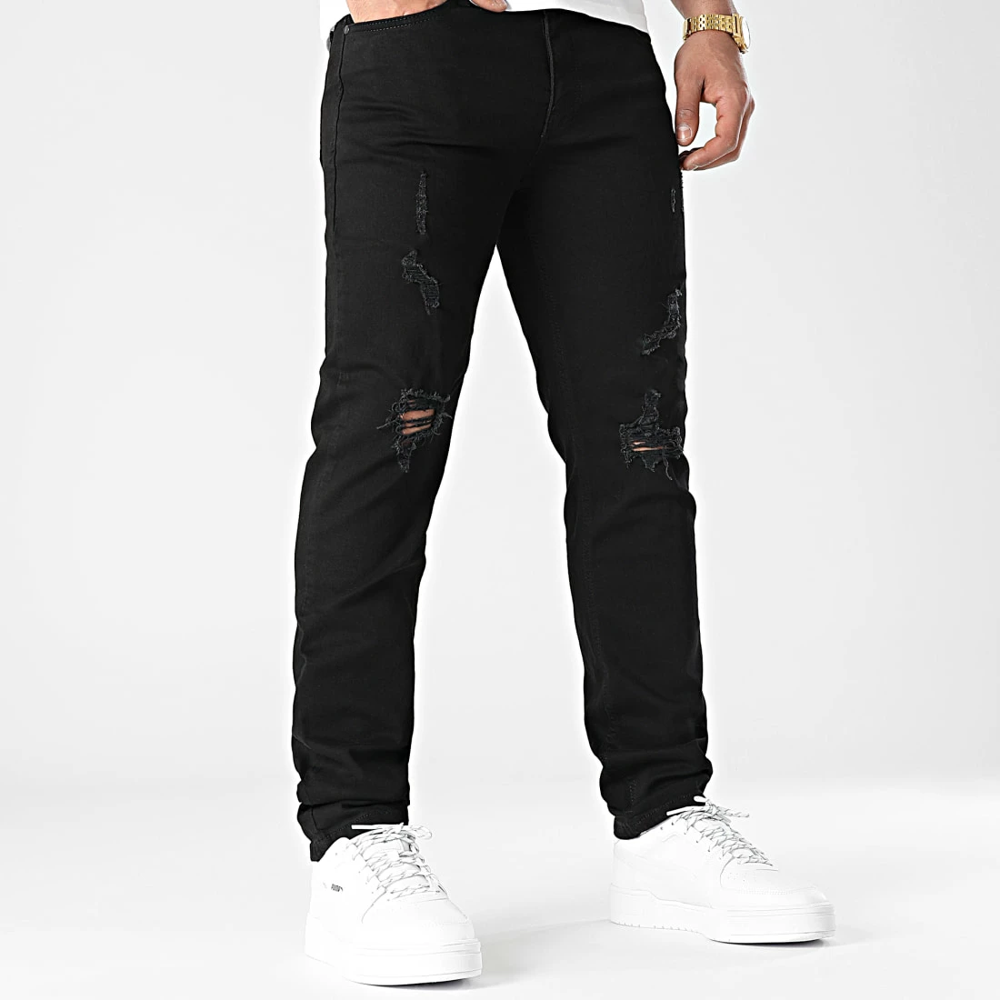 Coupon 🔥 Jean Regular Fit Avec Destroy 2376 Denim Noir de LBO ✨ 6 Coupon 🔥 Jean Regular Fit Avec Destroy 2376 Denim Noir de LBO ✨ – Image 4