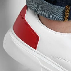 Le moins cher 🎁 Baskets Détails Rouge 2343 Blanc de LBO ❤️ -France LBO Soldes Boutique lbo 306701 FAB SHALBO 2343 20220511T153822 03