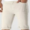 Acheter ⌛ Short Jean Skinny Fit 2218 Denim Beige de LBO 🧨 -France LBO Soldes Boutique lbo 307046 FAB SHALBO 2218 20220505T155208 01