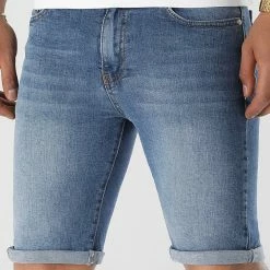 Nouveau 👍 Short Jean Skinny Fit 2245 Denim Bleu Medium de LBO 🔥