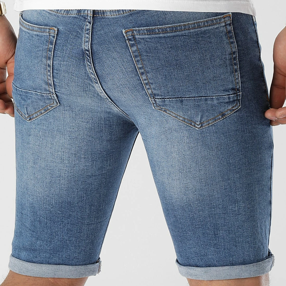 Nouveau 👍 Short Jean Skinny Fit 2245 Denim Bleu Medium de LBO 🔥 6 Nouveau 👍 Short Jean Skinny Fit 2245 Denim Bleu Medium de LBO 🔥 – Image 4