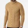 Meilleure vente ✨ Pull Col Roulé Torsades 0063 Camel de LBO 🛒 -France LBO Soldes Boutique lbo 307573 FAB LBO 1070546 0063 20220516T075211 01