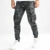 Acheter 🌟 Pantalon Cargo Super Skinny Cargo 2090 Gris Anthracite Camouflage de LBO 😀 -France LBO Soldes Boutique lbo 310472 FAB SHALBO 2090 20220722T145802 03