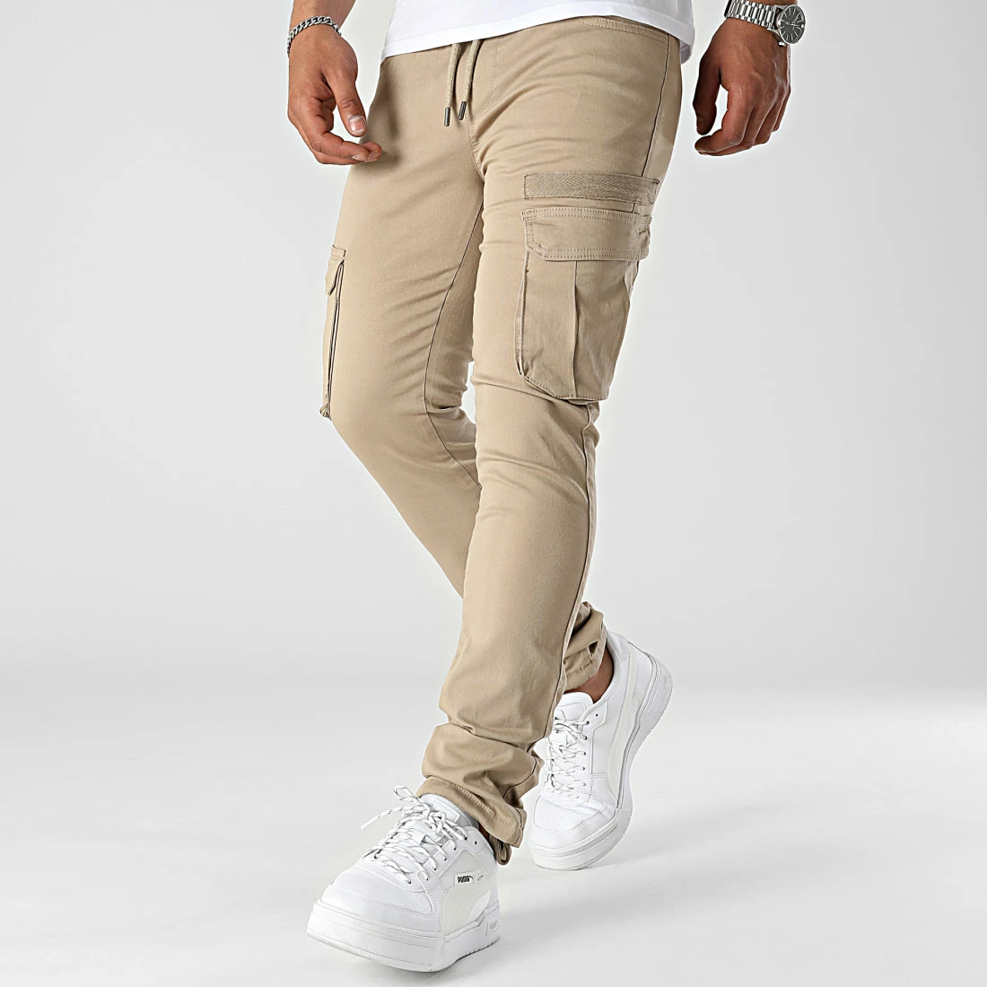 Bon marché 🔔 Pantalon Cargo 2369 Beige de LBO 💯 3 Bon marché 🔔 Pantalon Cargo 2369 Beige de LBO 💯