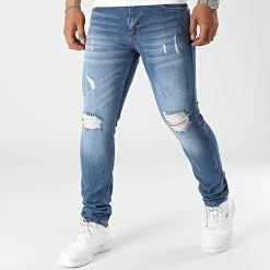 Tout neuf 😍 Jean Slim Fit Avec Déchirures 2194 Bleu Denim de LBO ⌛