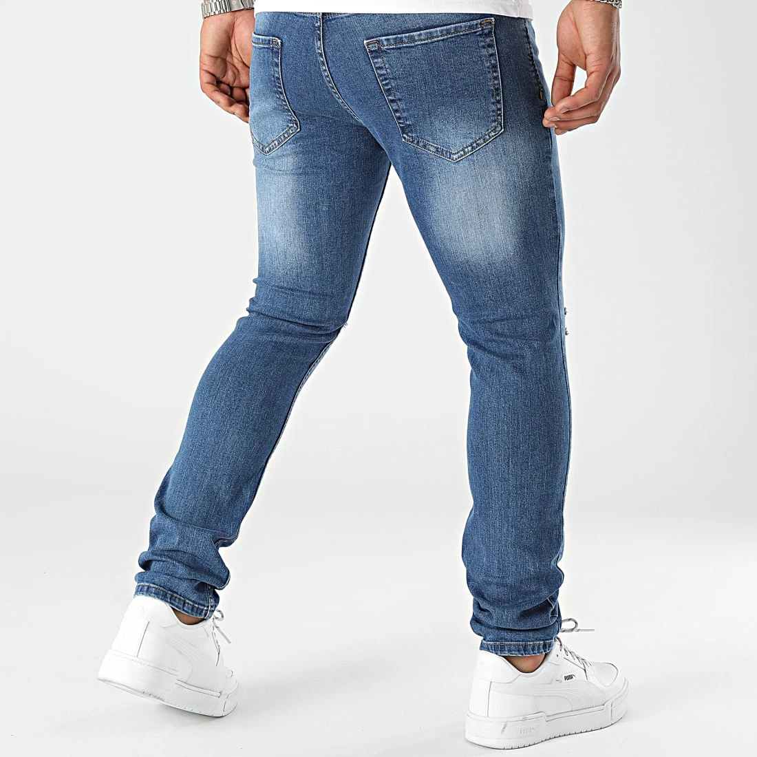 Tout neuf 😍 Jean Slim Fit Avec Déchirures 2194 Bleu Denim de LBO ⌛ 7 Tout neuf 😍 Jean Slim Fit Avec Déchirures 2194 Bleu Denim de LBO ⌛ – Image 5