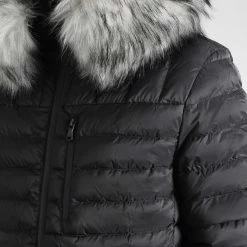 Meilleur prix 🎁 Doudoune Capuche Diamond Avec Fourrure Grise 0032 Noir de LBO ✔️ -France LBO Soldes Boutique lbo 314125 FAB LBO 1070510 0032 20221102T140714 02