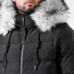 Grosses soldes 🎁 Doudoune Longue Explorer Avec Fourrure Grise 0037 Noir de LBO 🛒 -France LBO Soldes Boutique lbo 314188 FAB LBO 1070510 0037 20220929T164146 02