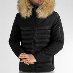 Bon marché ❤️ Doudoune Light Puff Avec Fourrure Beige 0055 Noir de LBO 😉 -France LBO Soldes Boutique lbo 314225 FAB LBO 1070510 0055 20221107T090547 03