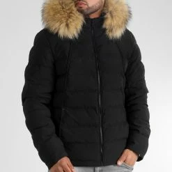 Vente flash ⌛ Doudoune Racer Premium Avec Fourrure Beige 0060 Noir de LBO 🎉 -France LBO Soldes Boutique lbo 314316 LBO 1070510 0060 20221107T090815 04