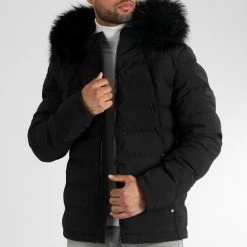 Meilleure vente 🔥 Doudoune Racer Premium Avec Fourrure Noire 0062 Noir de LBO 🤩 -France LBO Soldes Boutique lbo 314318 LBO 1070510 0062 20221107T091003 01