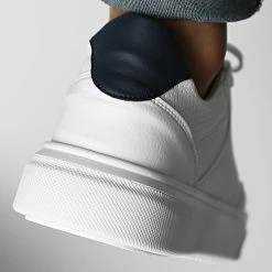 Le moins cher 🎉 Baskets Avec Details Tricolore 2456 Blanc de LBO 😀 -France LBO Soldes Boutique lbo 316355 SHALBO 2456 20220729T141747 04