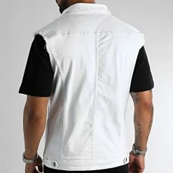 Grosses soldes 👏 Veste Jean Sans Manche 2464 Denim Blanc de LBO 🎁 -France LBO Soldes Boutique lbo 316448 FAB SHALBO 2464 20220712T151145 04