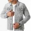 Grosses soldes 🌟 Veste Jean 2262 Denim Gris Clair de LBO ✔️