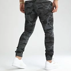 Vente flash 🎁 Jogger Pant Super Skinny 2475 Gris Anthracite Camouflage de LBO 😉 -France LBO Soldes Boutique lbo 317668 FAB SHALBO 2475 20220729T081921 05
