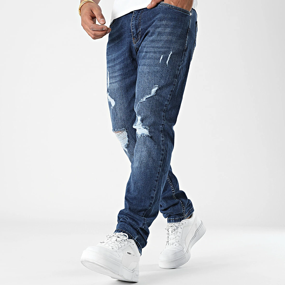 Bon marché ⌛ Jean Regular Fit 2479 Bleu Denim Foncé de LBO 🌟 6 Bon marché ⌛ Jean Regular Fit 2479 Bleu Denim Foncé de LBO 🌟 – Image 4