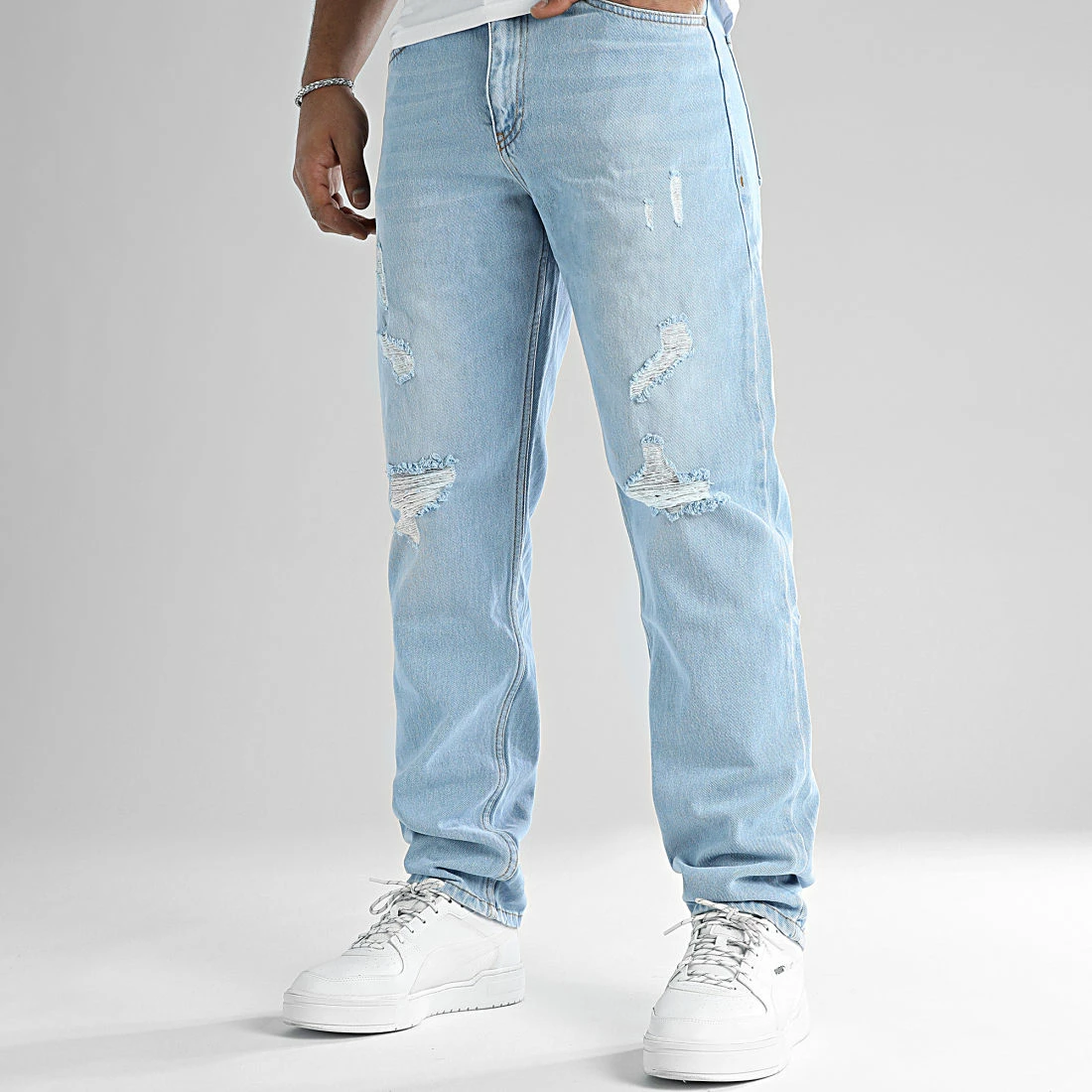 Le moins cher ⌛ Jean Relaxed Fit Avec Destroy 2506 Bleu Denim Wash de LBO 🥰 3 Le moins cher ⌛ Jean Relaxed Fit Avec Destroy 2506 Bleu Denim Wash de LBO 🥰