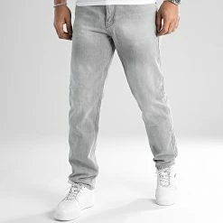 Budget 🔔 Jean Relaxed Fit 2507 Denim Gris Clair de LBO 👏 -France LBO Soldes Boutique lbo 319972 SHALBO 2507 20220812T145023 03