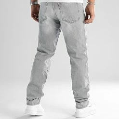 Remise 🤩 Jean Relaxed Fit Avec Destroy 2508 Denim Gris Clair de LBO 💯 -France LBO Soldes Boutique lbo 319973 SHALBO 2508 20220812T145111 06