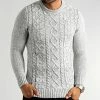 Meilleure vente 🥰 Pull Col Rond Torsades 0251 Gris Clair de LBO 💯 -France LBO Soldes Boutique lbo 320008 LBO 1070546 0251 20220913T155746 01