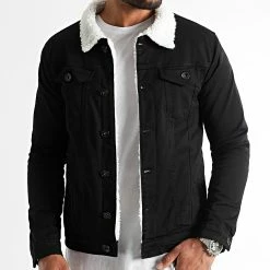 Tout neuf 🎁 Veste Jean Interieur Mouton 1529 Denim Noir de LBO 🔔 -France LBO Soldes Boutique lbo 321957 SHALBO 1529 20220809T145617 03